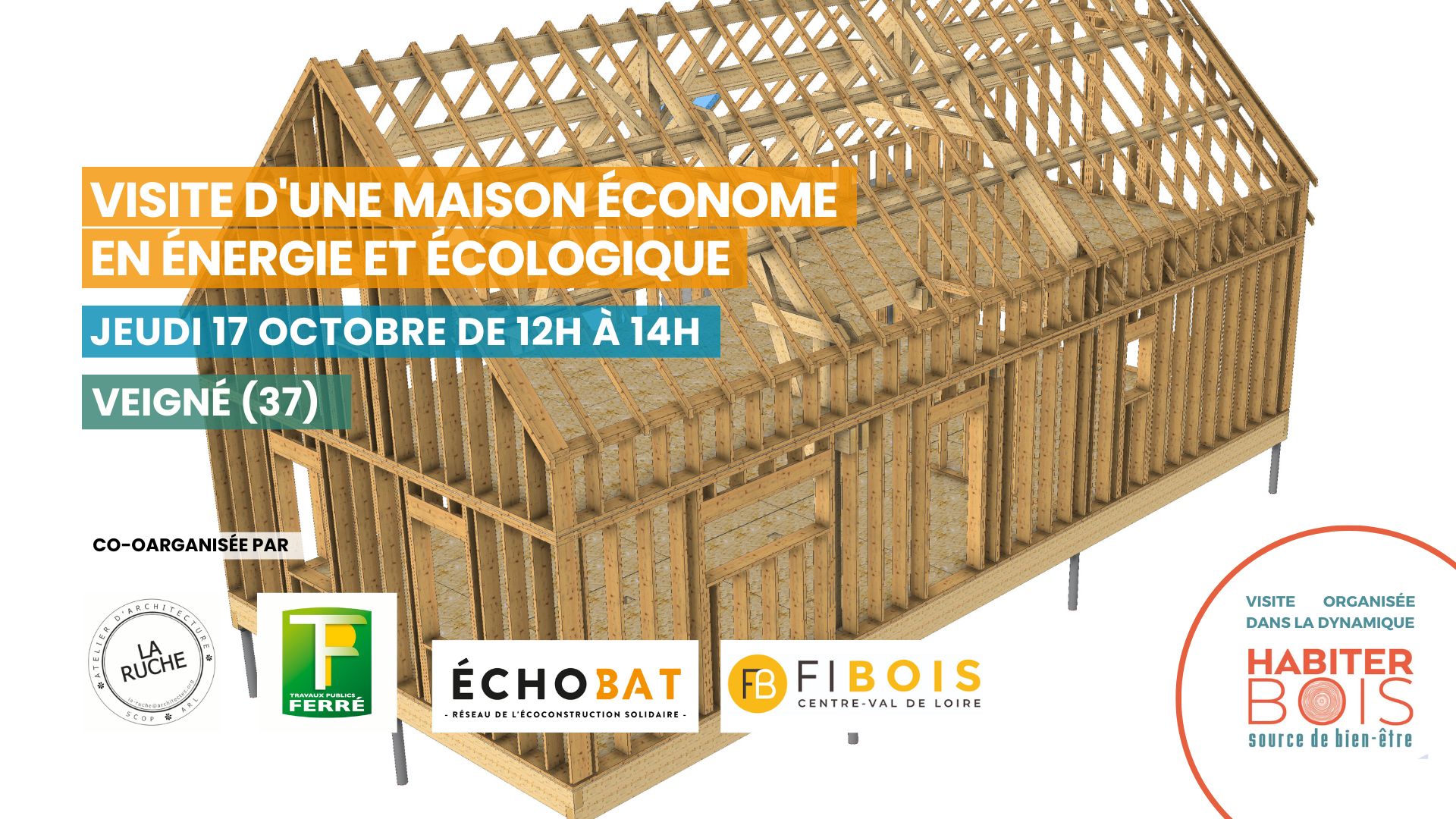 Visite d'une maison économe en énergie et écologique à Veigné (37)